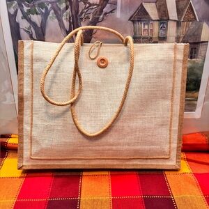 Nordstrom jute Tote Bag